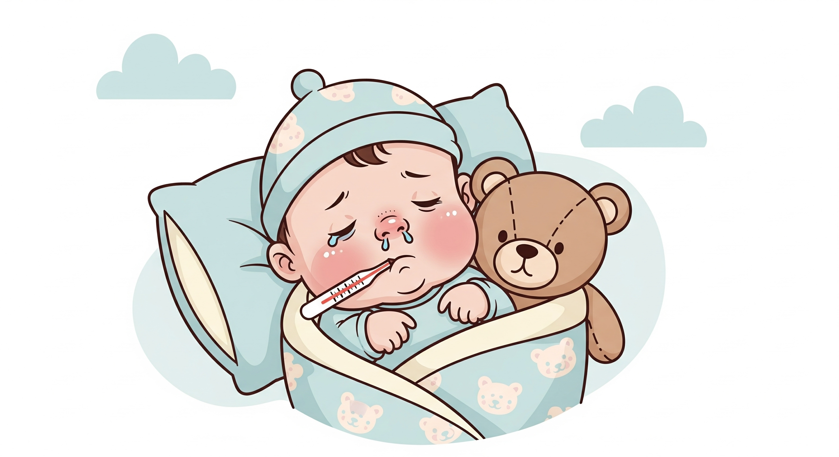 아픈 유아 이미지