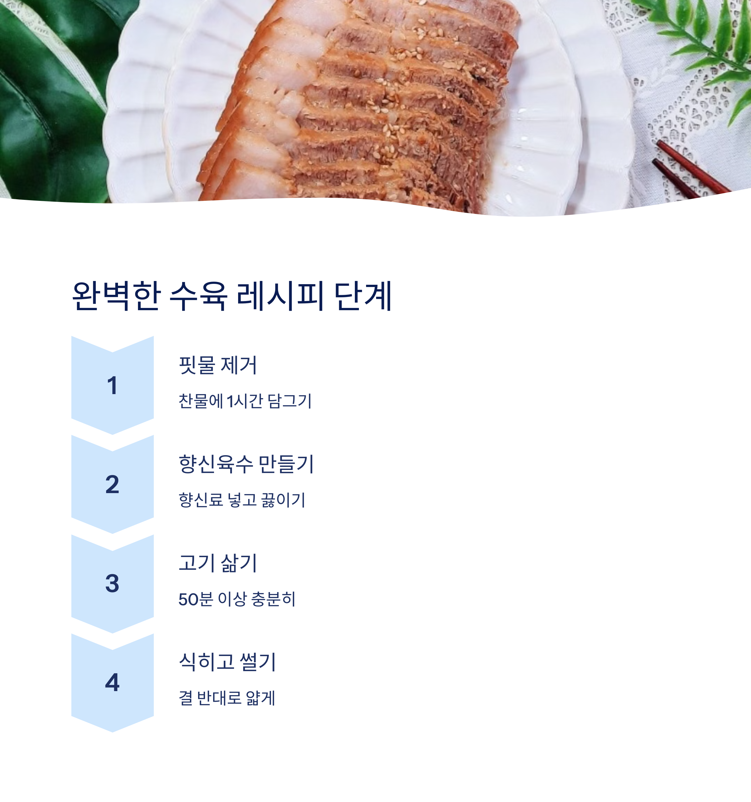 수육 레시피 단계별 정리 관련 사진