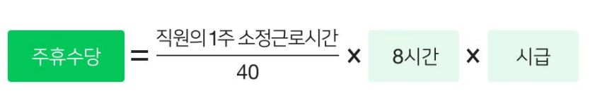 주휴수당계산법