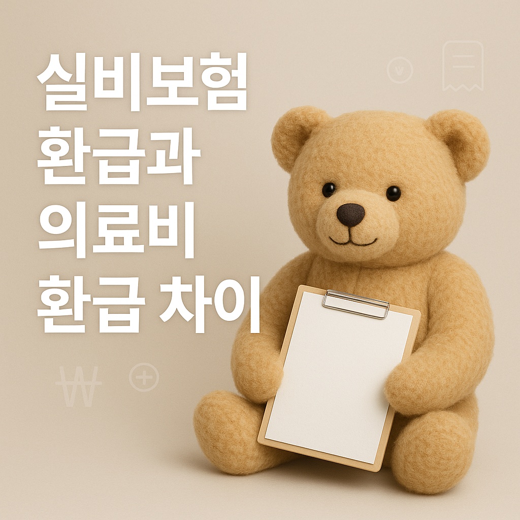실비보험 환급과 의료비 환급 차이
