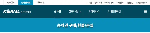 KTX 취소 수수료