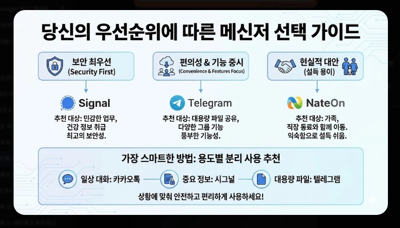 카카오톡 강제수집 대응법 [2026년 2월 시행] 개인정보 보호 설정 및 대체 메신저 가이드