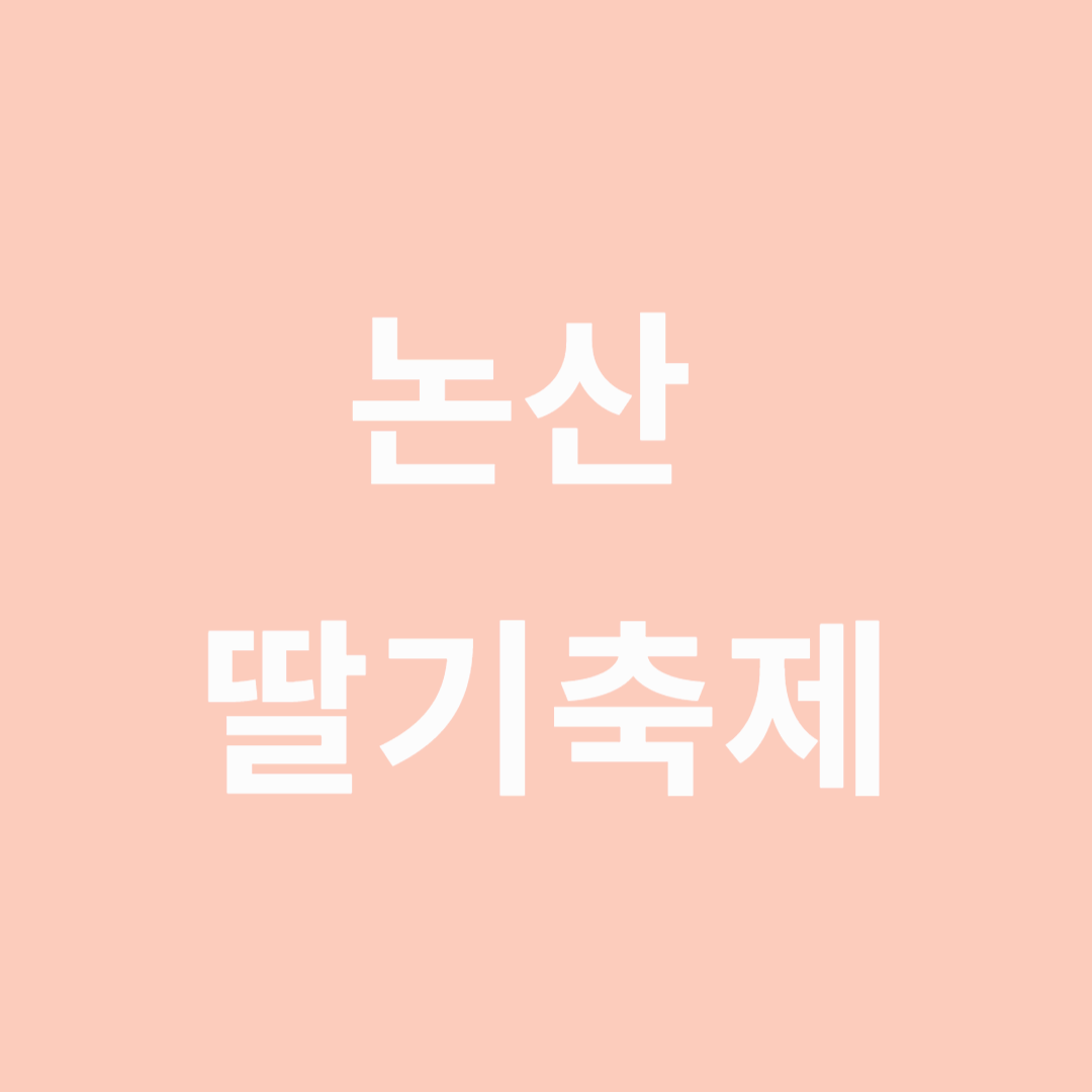 논산 딸기 축제