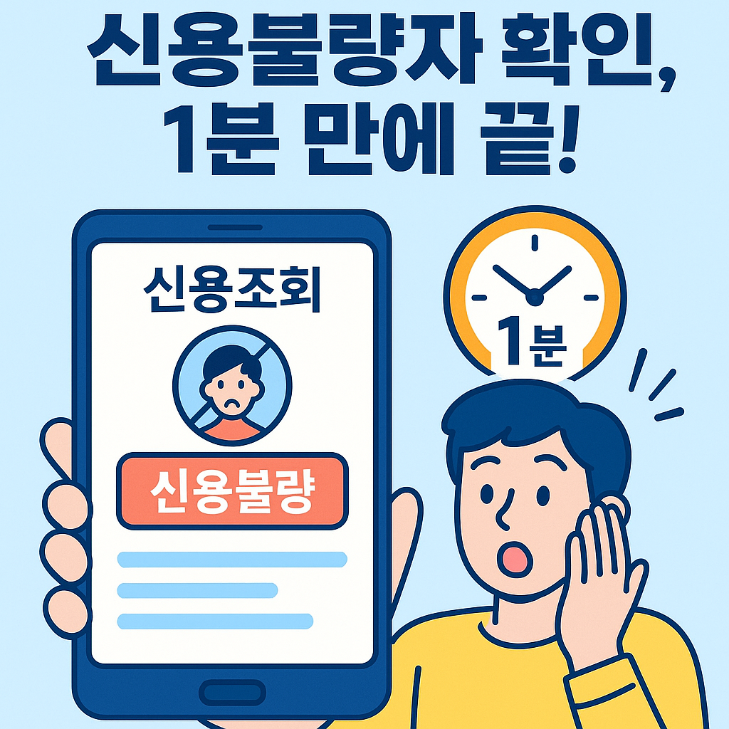 신용불량자 확인 방법, 1분만에 조회 가능! 신용회복 방법까지!