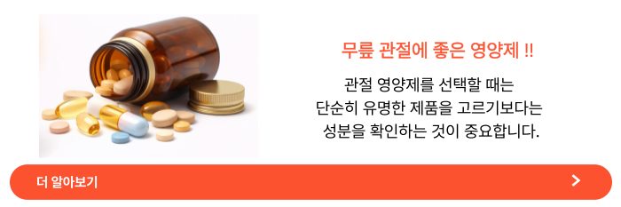 무릎관절에 좋은 영양제
