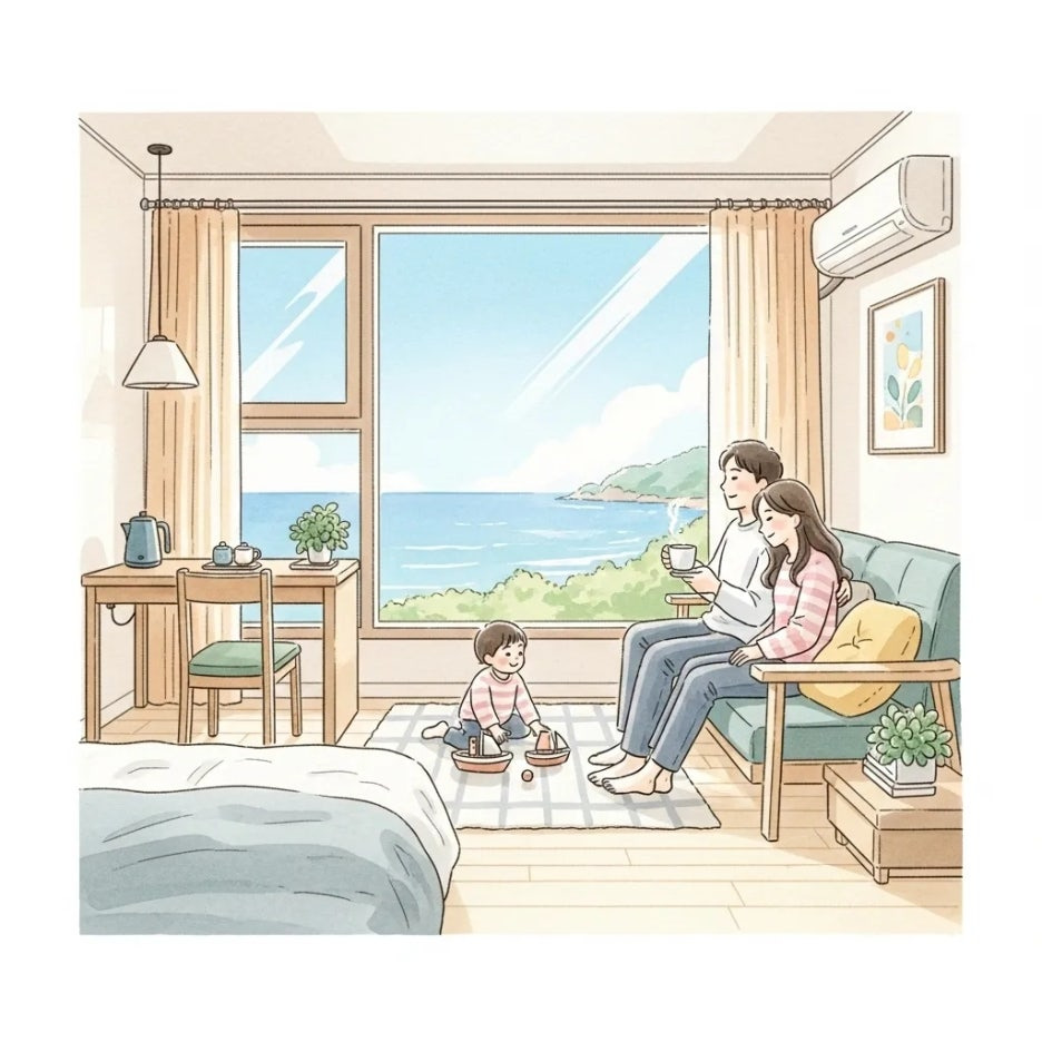 바다 전망이 아름다운 만지도 펜션