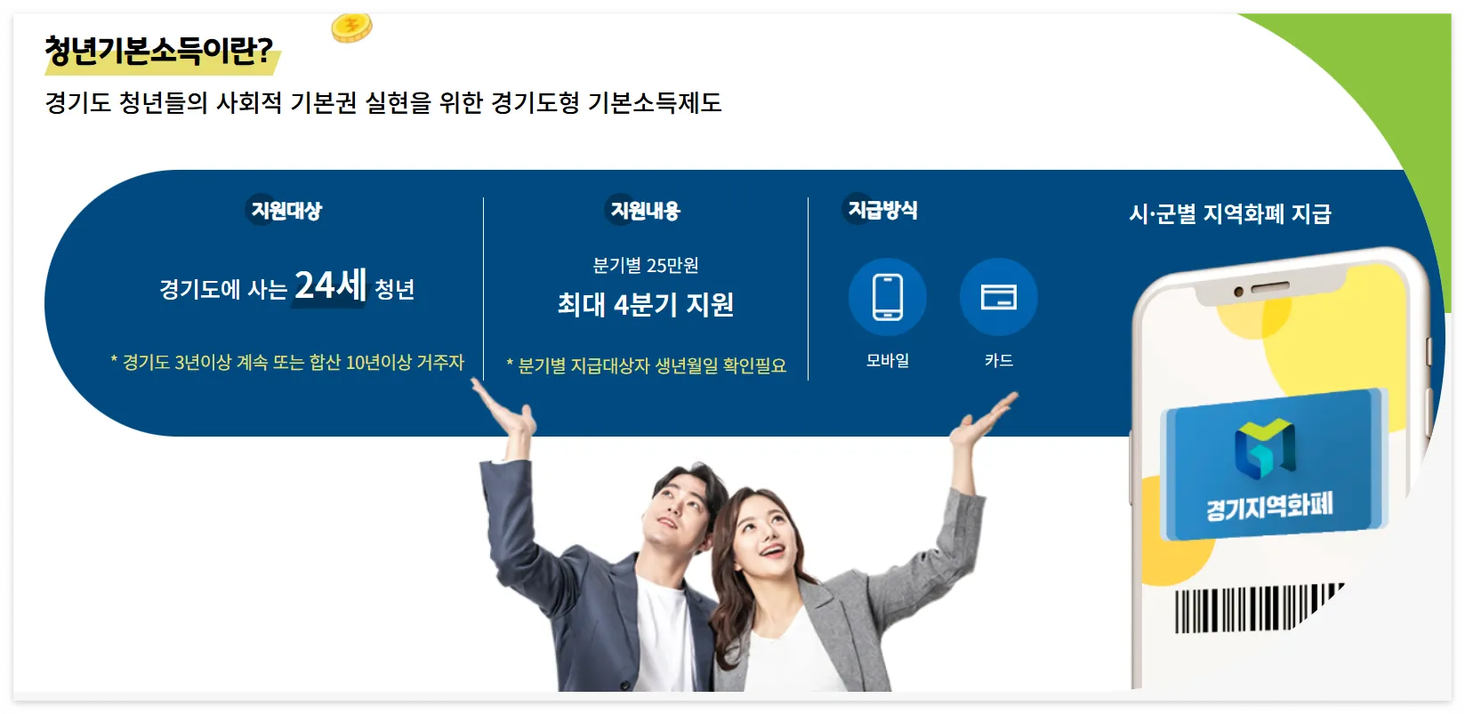 경기도 청년기본소득 2분기 신청