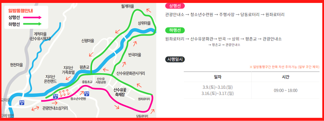 산수유축제장