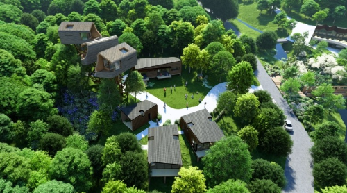 수락 휴 트리하우스 예약