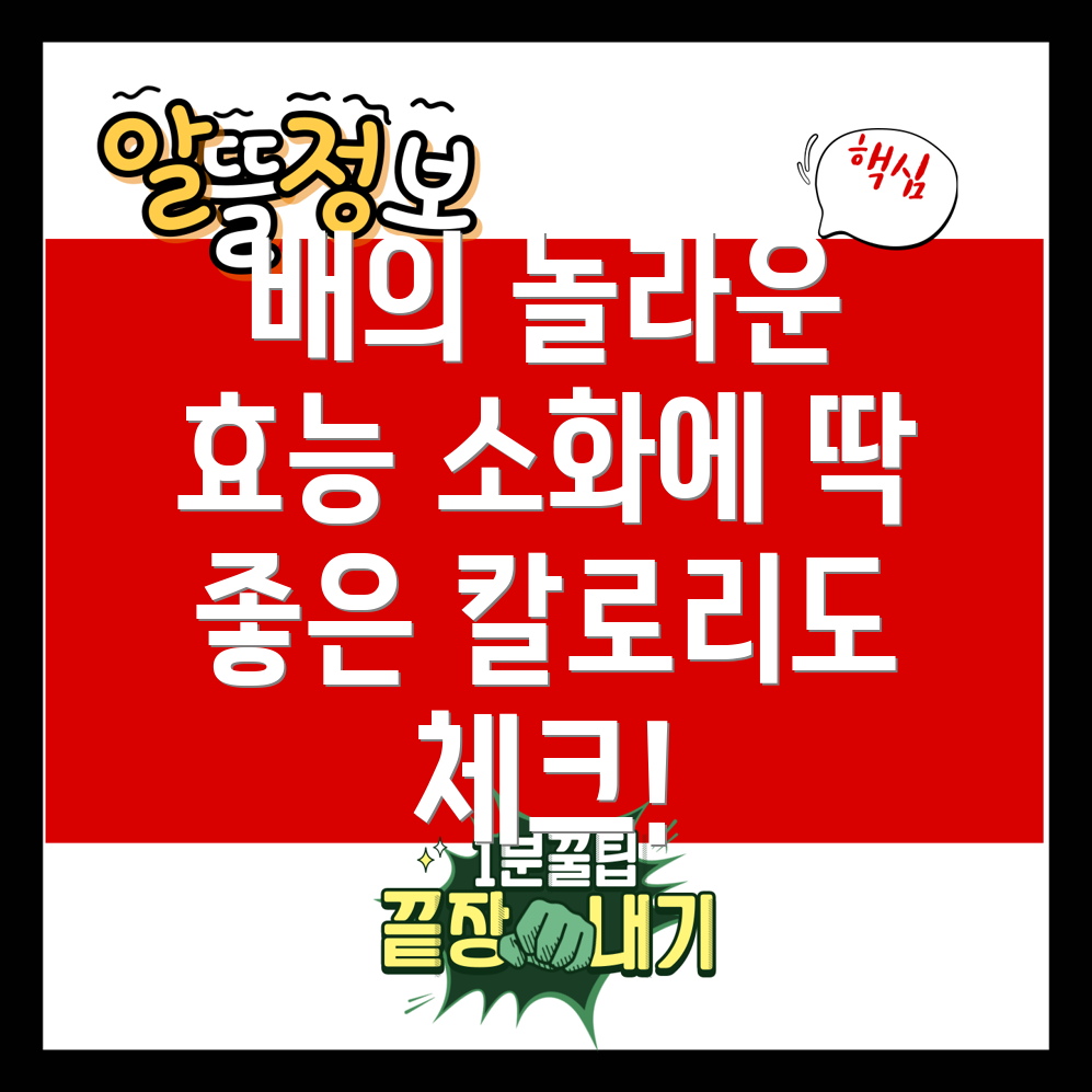배의 효능