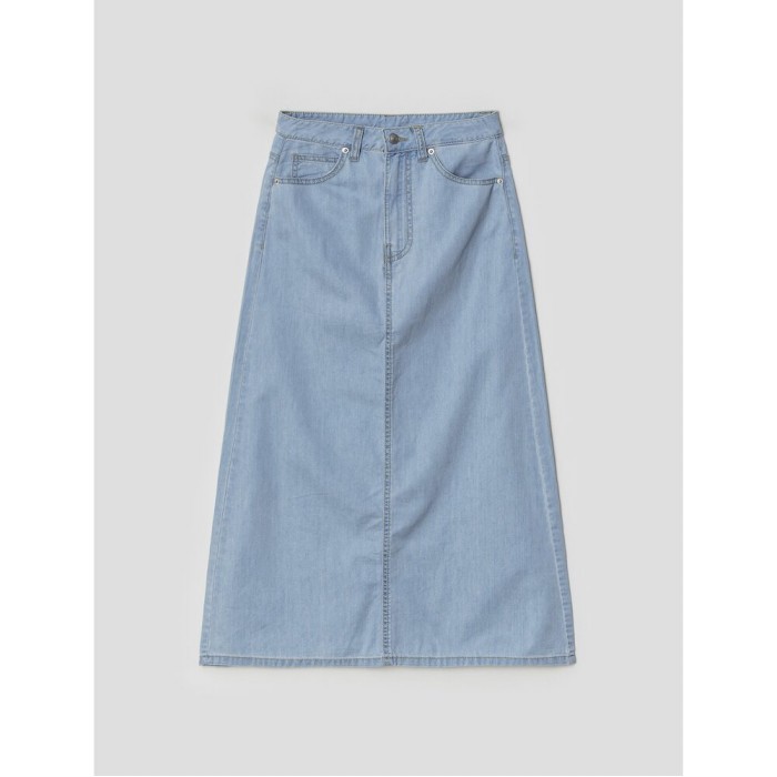 에잇세컨즈 스카이 데님 텐셀 롱 스커트 162427DP3Q
