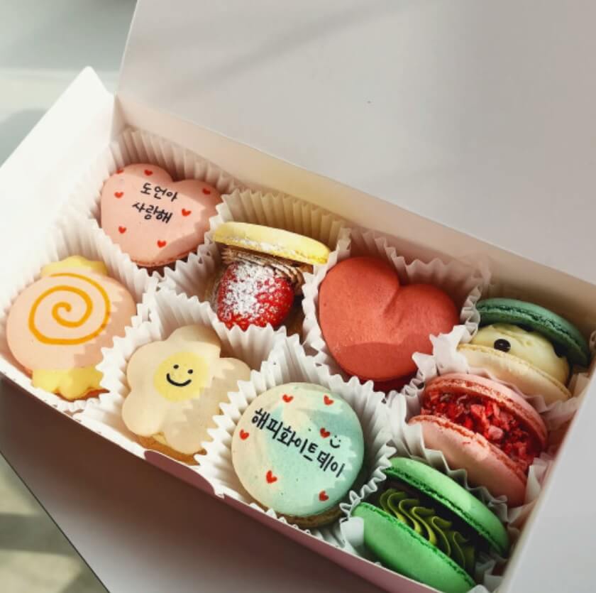 화이트데이 마시멜로 케이크