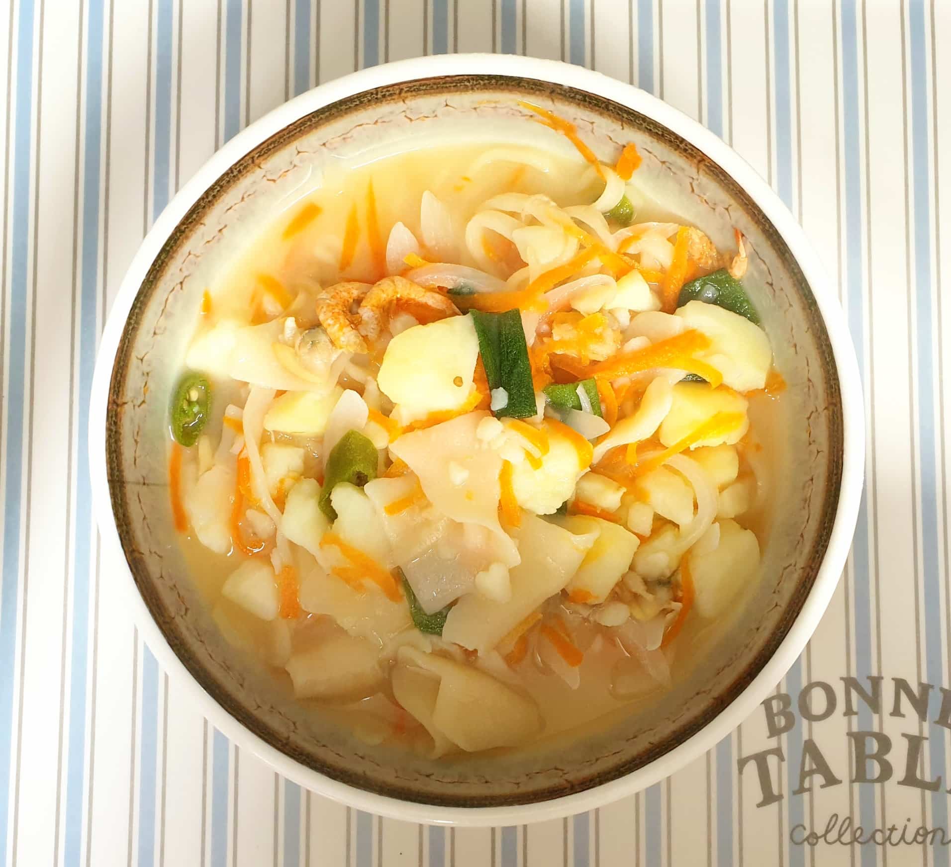 바지락칼국수 완성