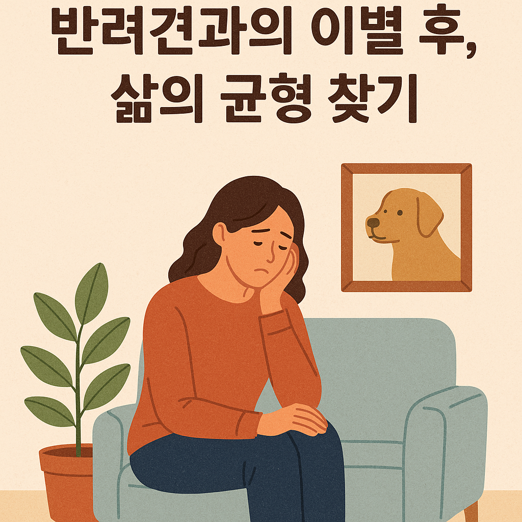 반려견과의 이별 후, 삶의 균형 찾기 이미지