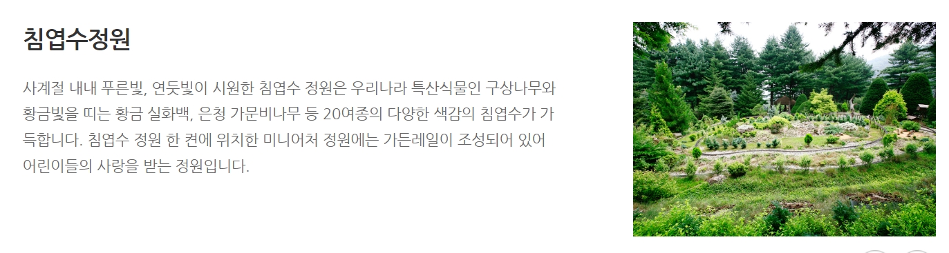 아침고요수목원