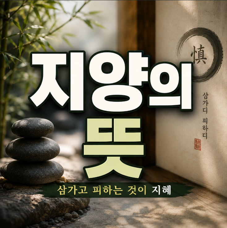 지양의 뜻 지향 차이