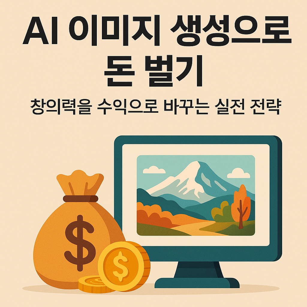 AI 이미지 생성으로 돈 벌기