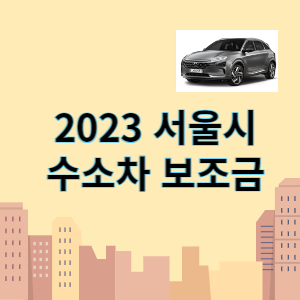2023 서울시 수소차 보조금