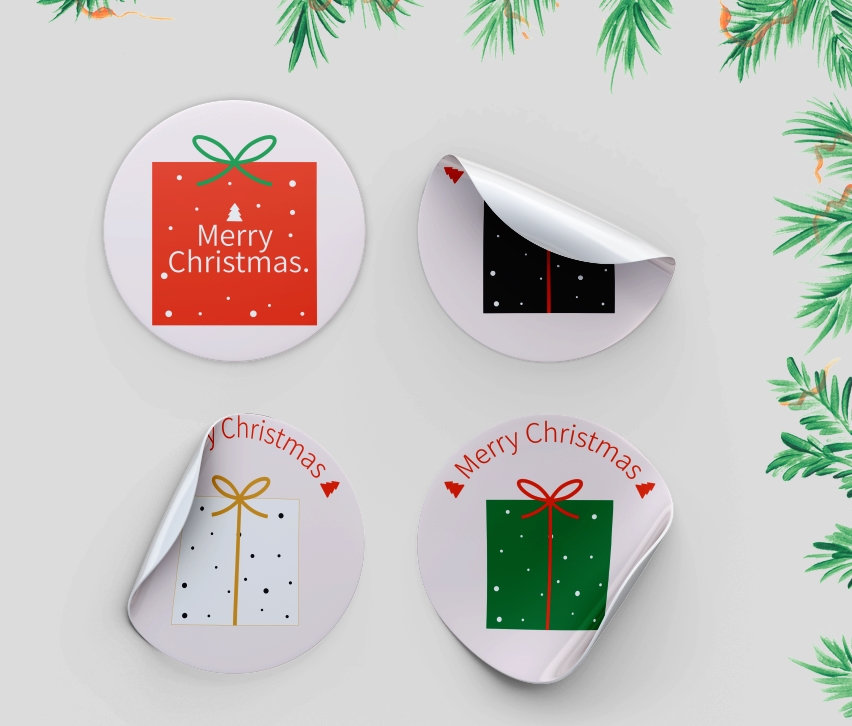 크리스마스 라벨 도안
