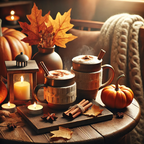 가을: 따뜻하고 포근한 홈 카페