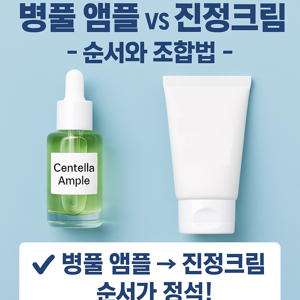 병풀 앰플 vs 진정크림 – 순서와 조합법 총정리