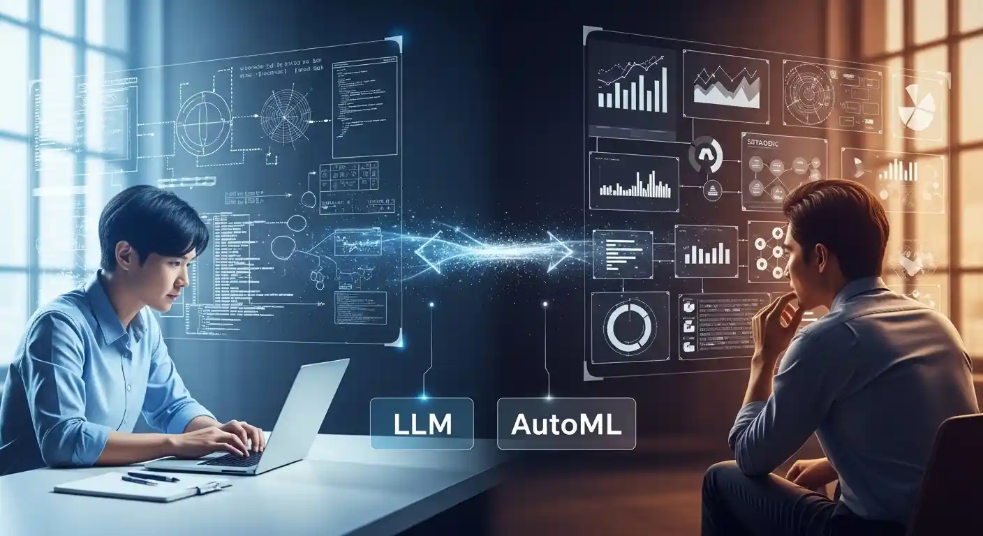<img src="llm_automl_transforming_data_expert_role_from_coding_to_strategic_thinking_image.webp" alt="LLM과 AutoML이 데이터 전문가 역할을 코딩에서 전략적 사고로 전환하는 과정을 표현한 이미지 입니다">