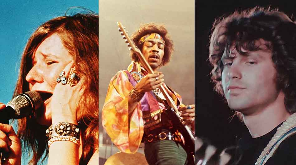 히피족들의 대표 뮤지션들