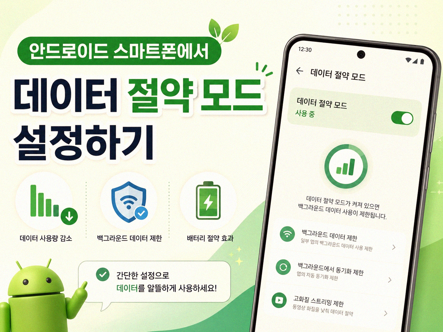 스마트폰 데이터 절약 모드, 혹시 어떻게 켜야 할지 망설여지시나요?
