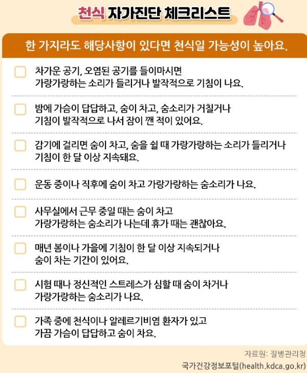 건강자가진단체크리스트