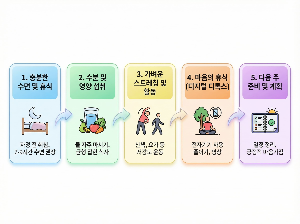 주말 체력 관리 루틴 알려드립니다.