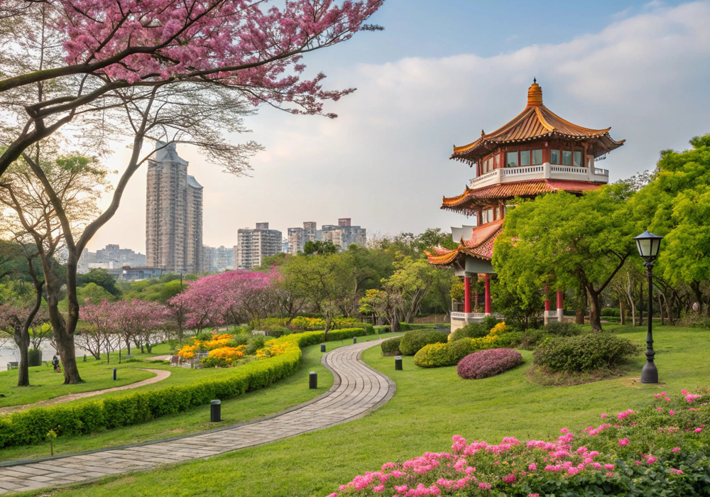 대만 타이중 공원