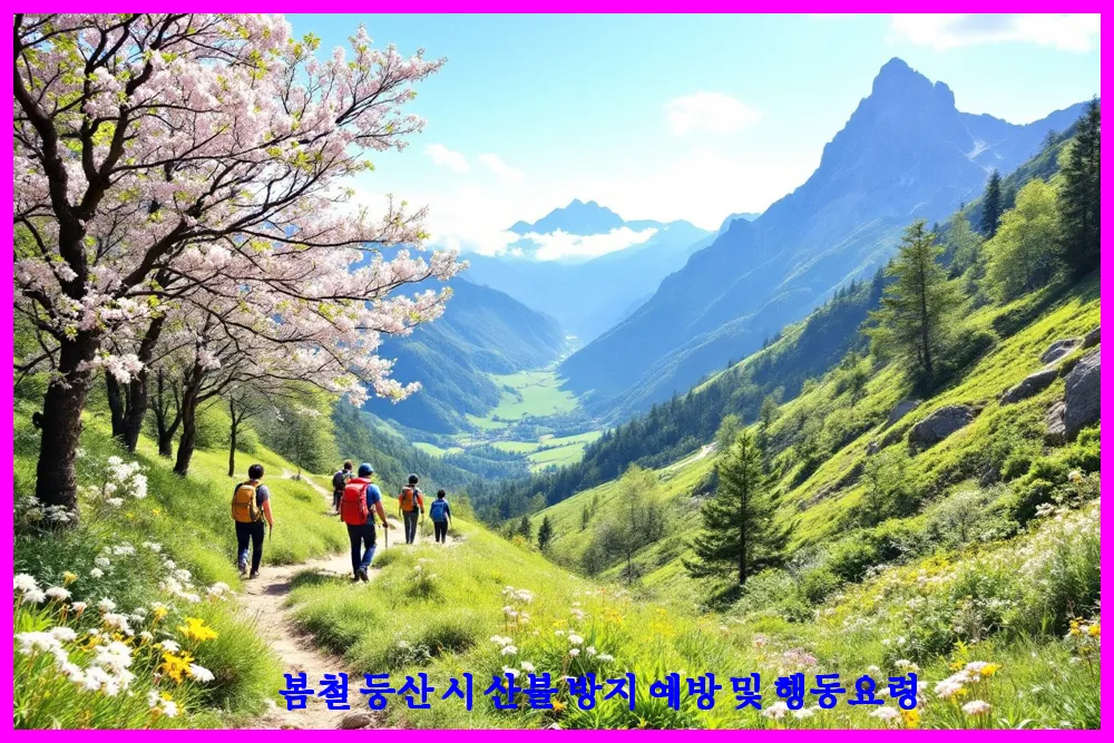 봄철 등산 시 산불 방지 예방 및 행동요령