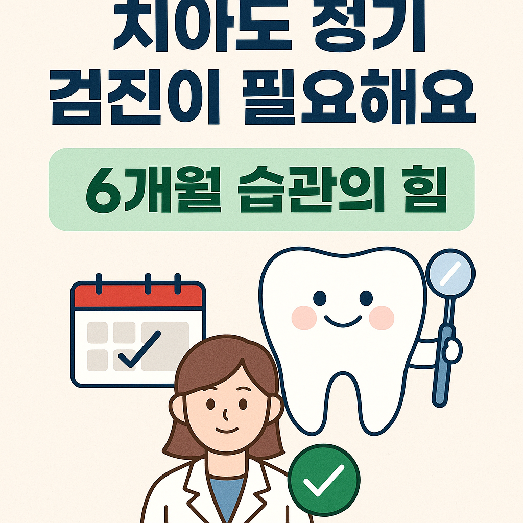 치아도 정기 검진이 필요해요, 6개월 습관의 힘