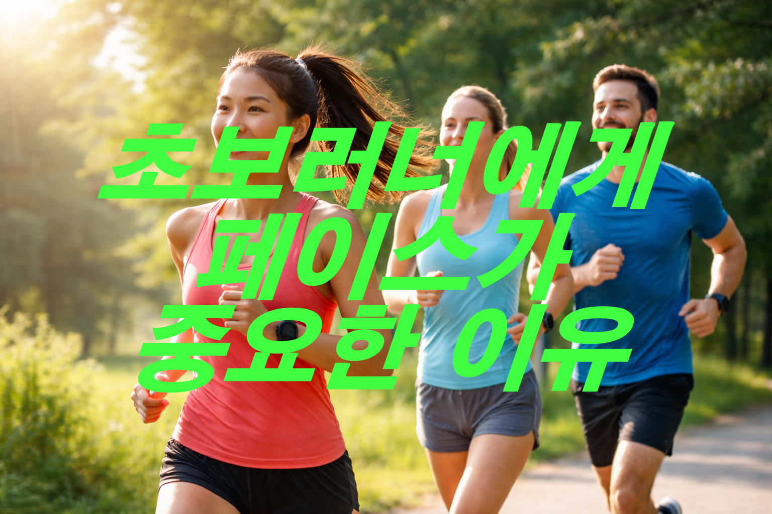 초보러너에게 페이스가 중요한 이유