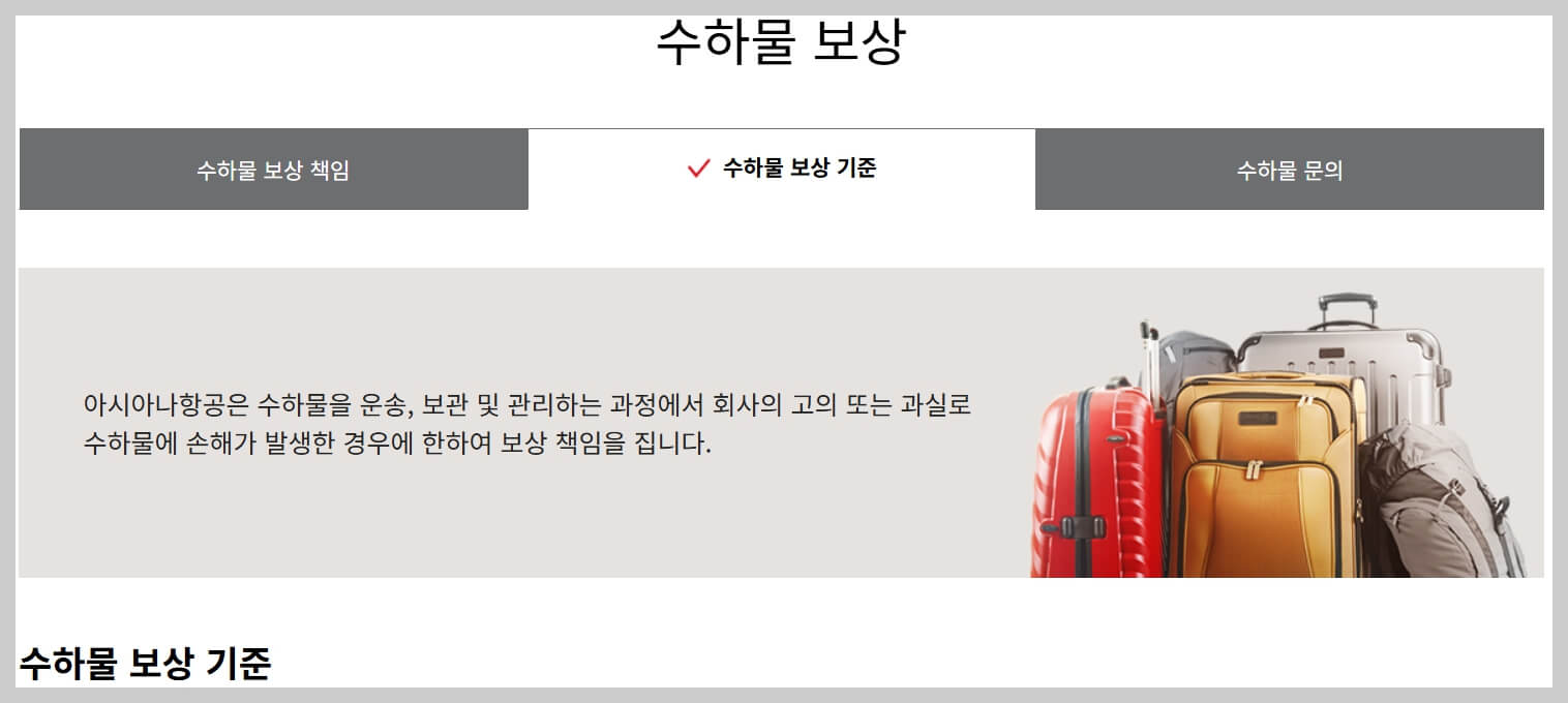 아시아나 수화물 규정 및 무게와 파손 대비 아시아나항공 위탁 수하물 가이드