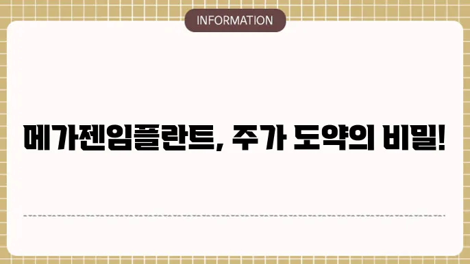 메가젠임플란트 주가 변동