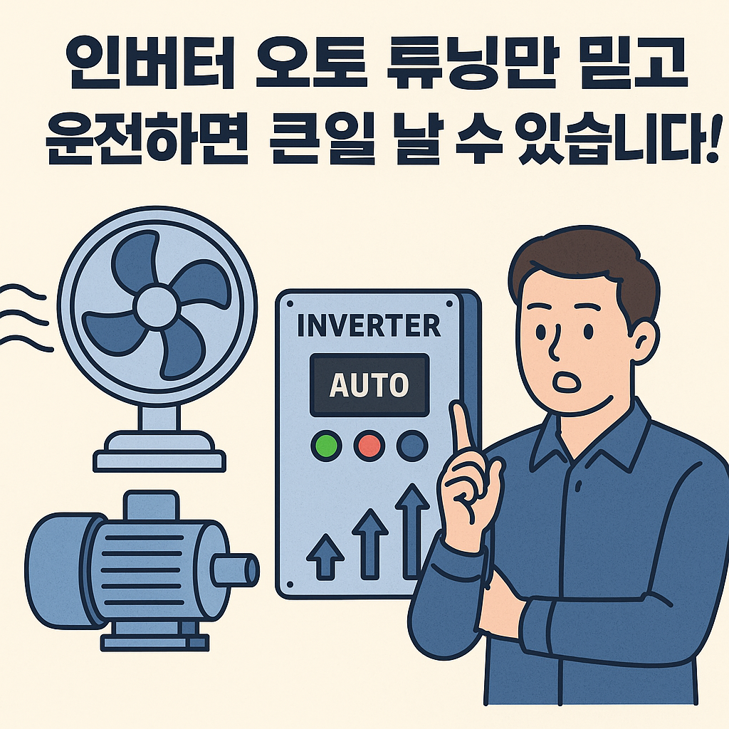 🚨 [현장 사례] 인버터 - 오토 튜닝만 믿고 운전하면 큰일 날 수 있습니다!!