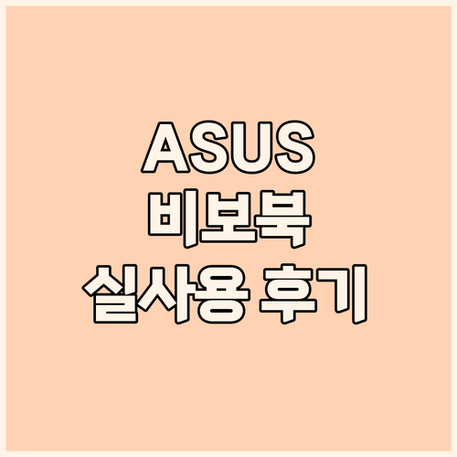 가성비 노트북 끝판왕? 에이수스 비보..