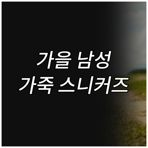 2024 가을 남성 가죽 스니커즈 추..