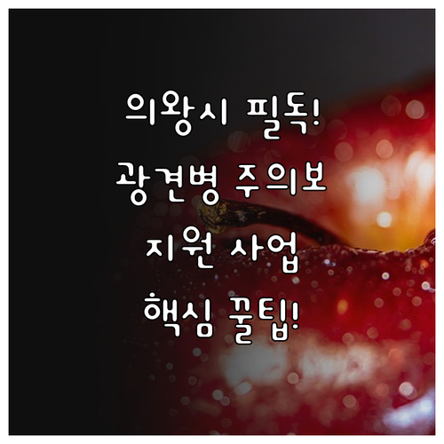 2025 의왕시 광견병 확산 예방 위..