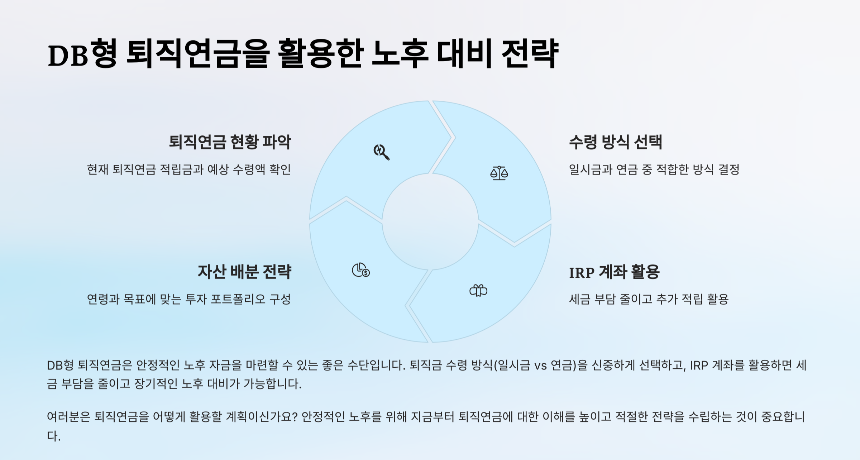 퇴직연금 DB형 완벽 정리 안정적인 연금 수령을 위한 가이드