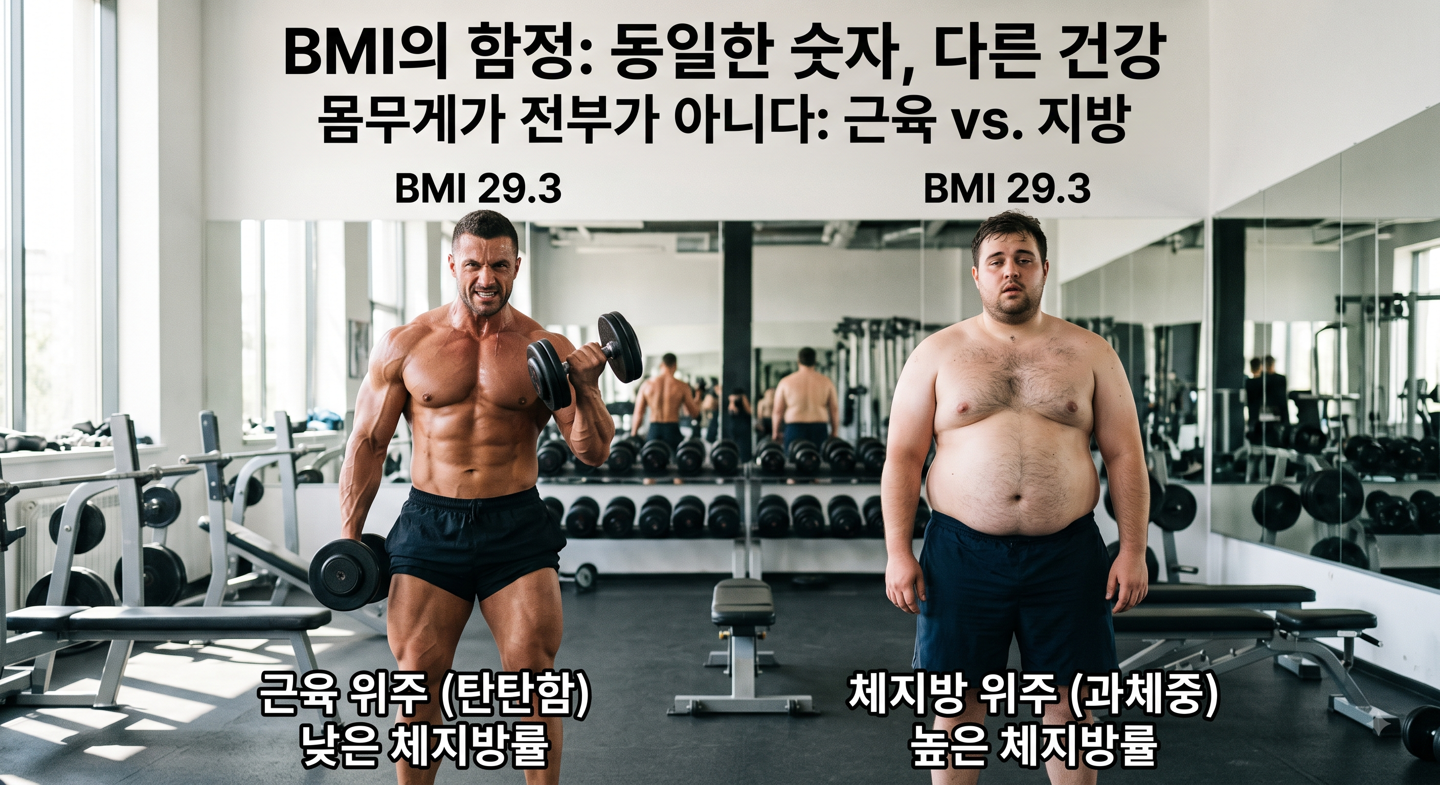 BMI(체질량지수)의 함정, 몸무게가 전부가 아니다