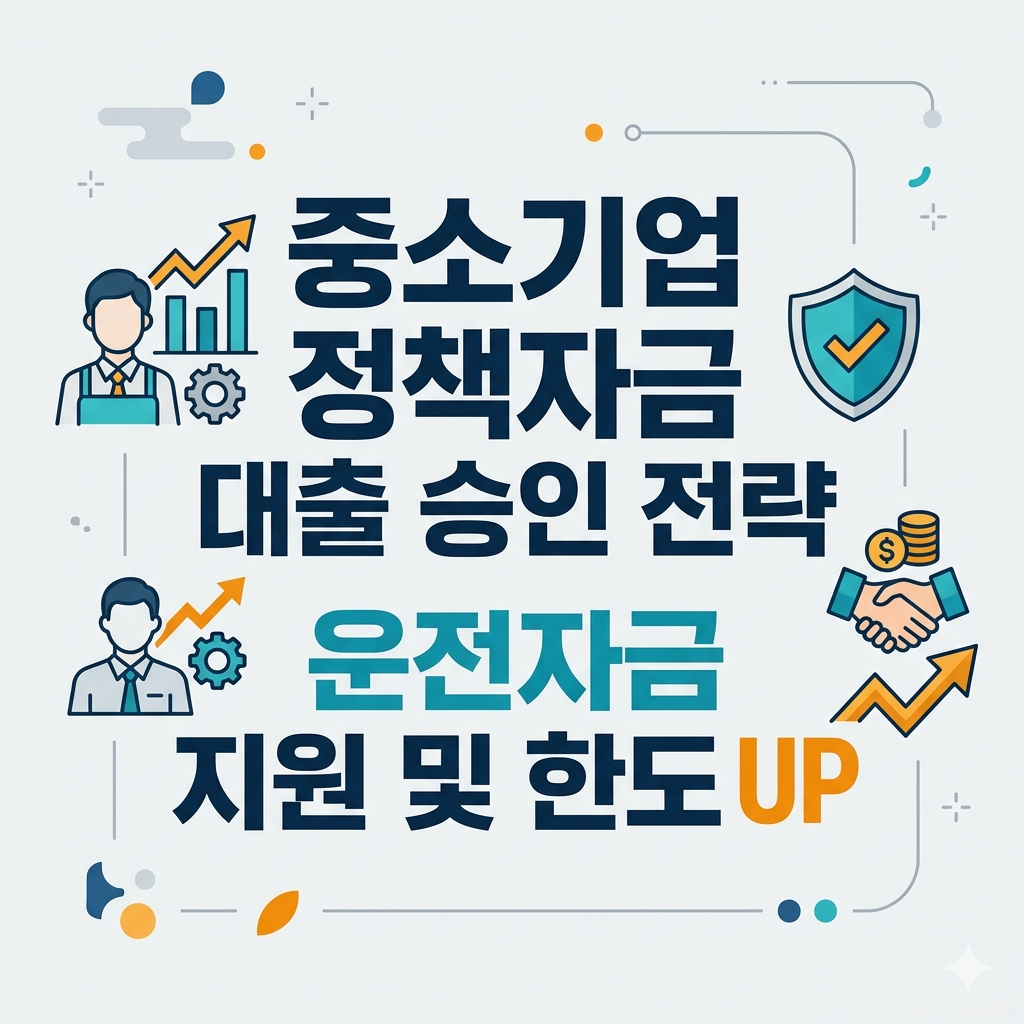 중소기업 정책자금 대출 운전자금 지원 및 법인 사업자 대출 한도 승인 전략