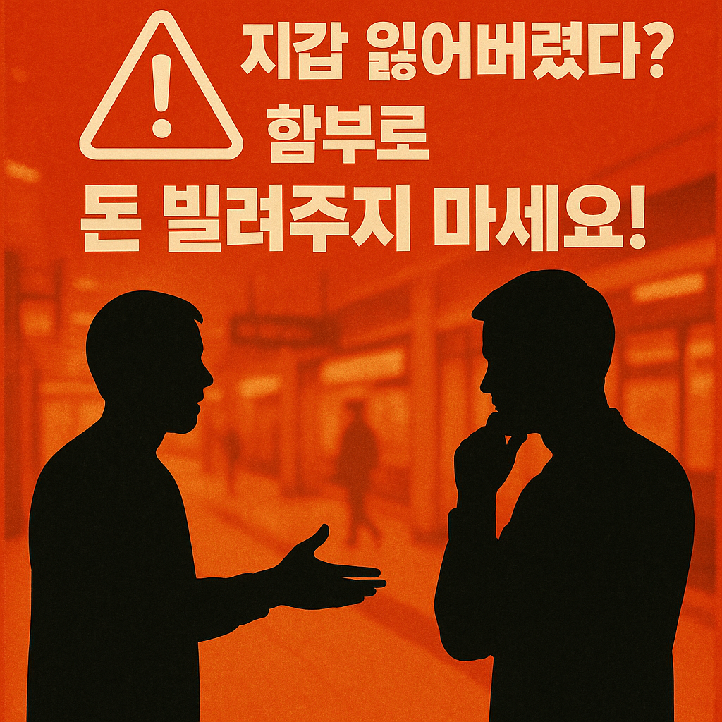 모르는 사람이 돈을 빌려달라고 한다면? 절대 해서는 안 될 행동과 대처법