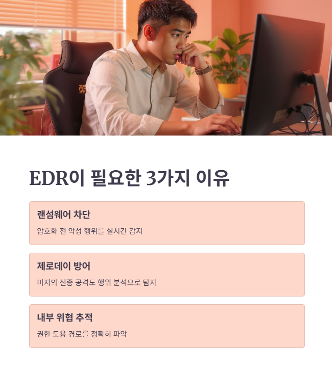 EDR의 진짜 역할과 필요성: 기존 백신(AV)이 놓치는 영역