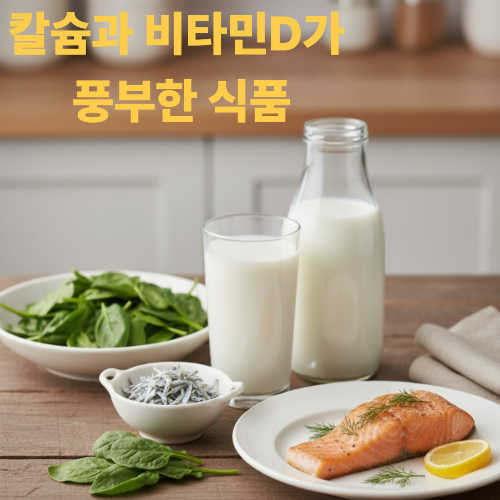칼슘과 비타민D가 풍부한 식품