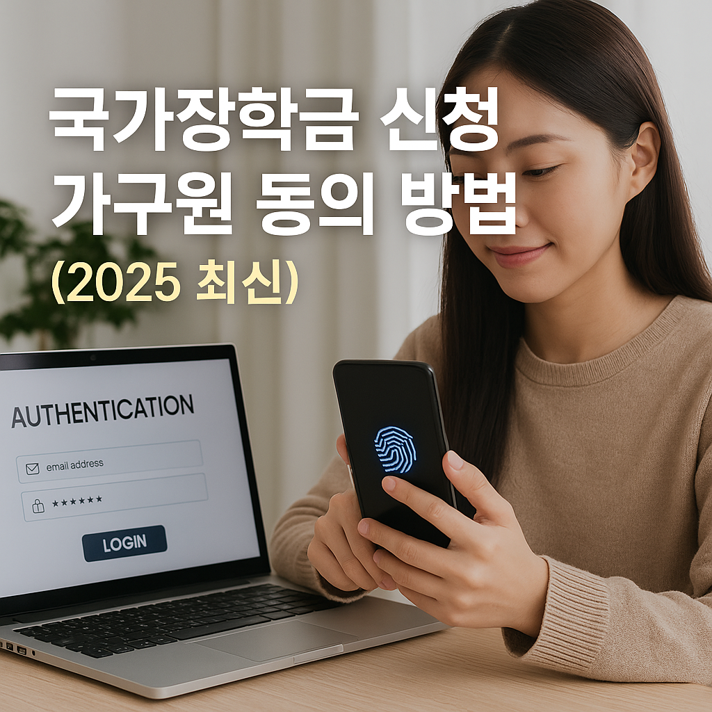 국가장학금 신청 가구원 동의 방법 (2025 최신)