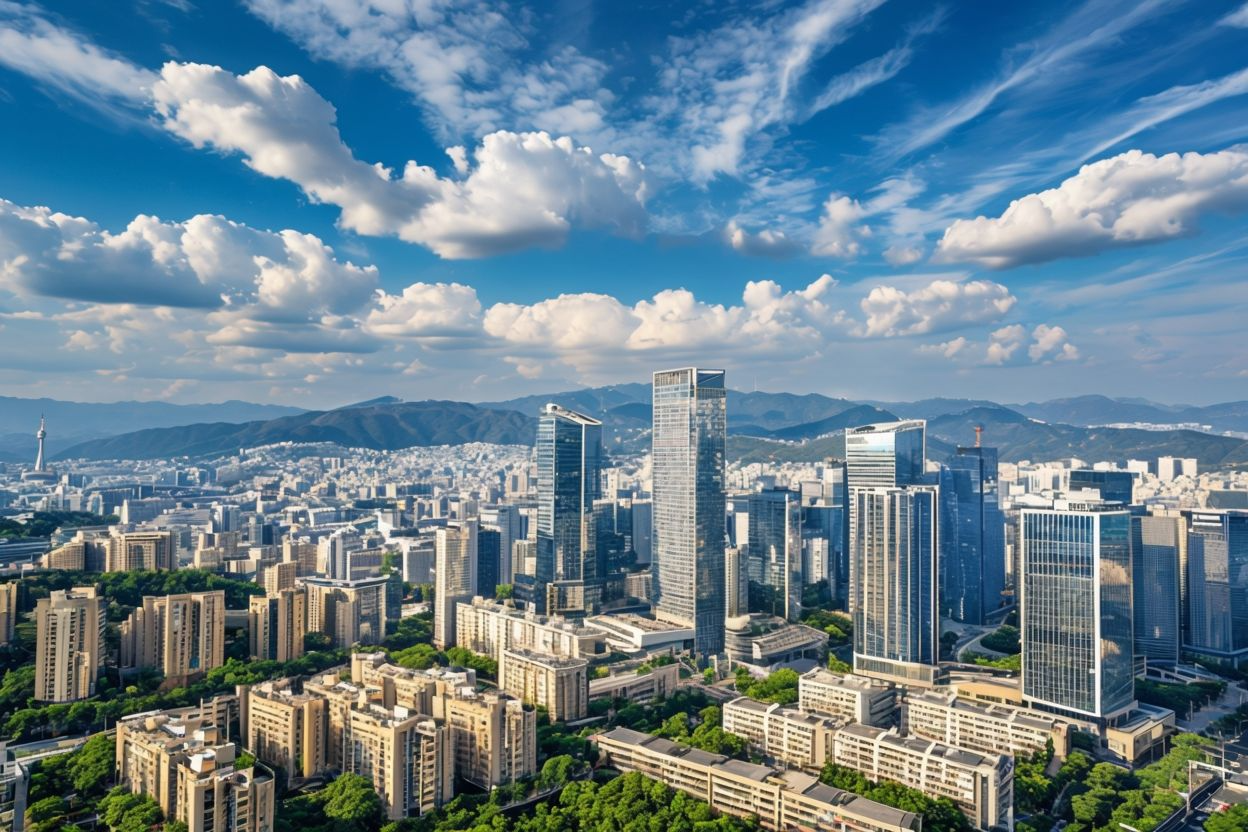한국 아파트 전경