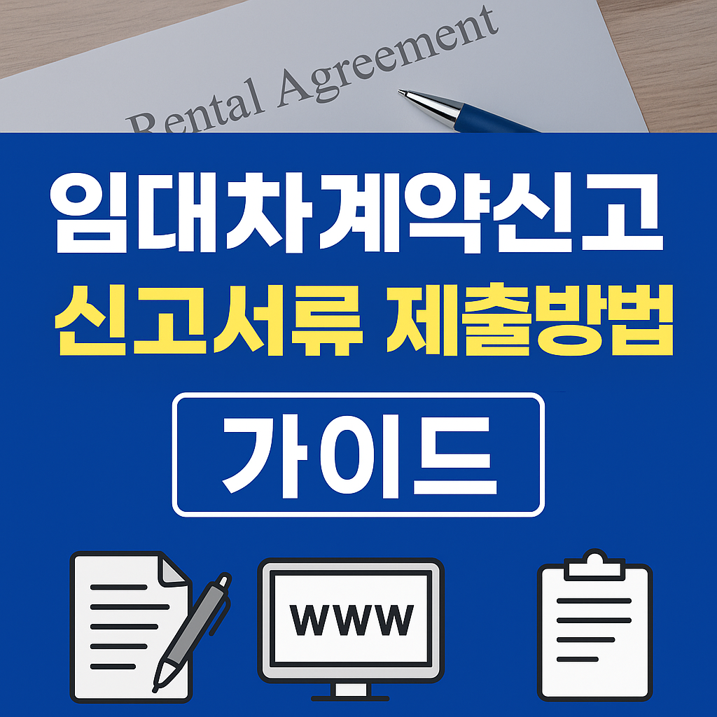 임대차계약신고서류 제출방법 가이드