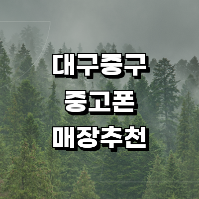대구 중구 중고폰